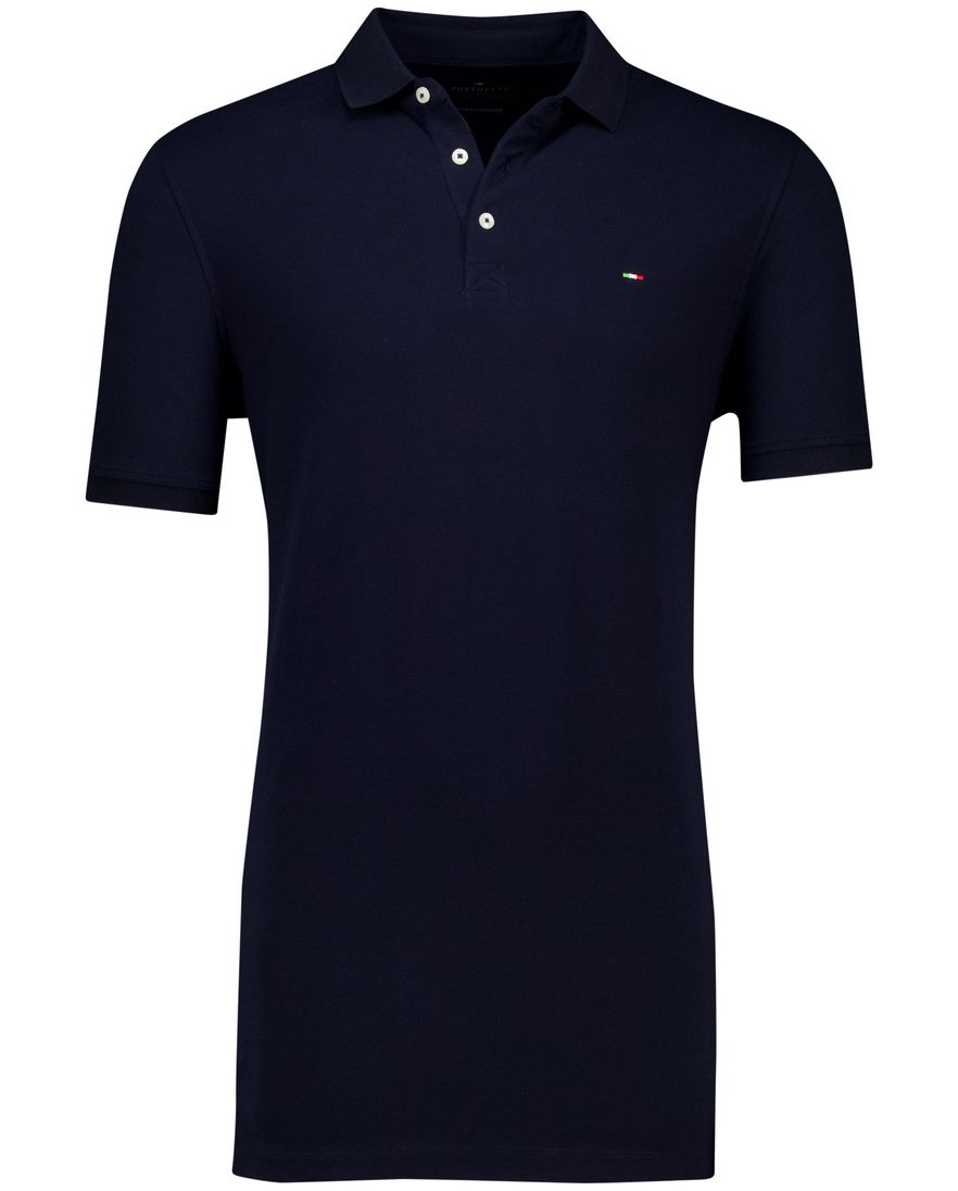 Portofino polo katoen extra lang donkerblauw