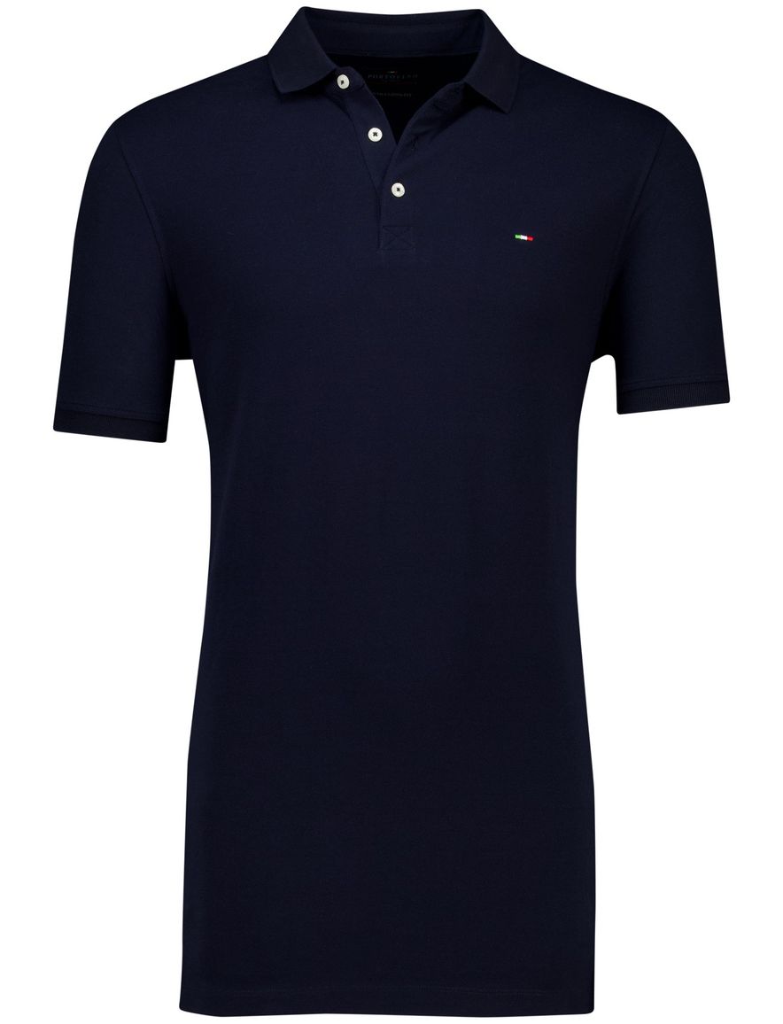 Portofino polo katoen extra lang donkerblauw