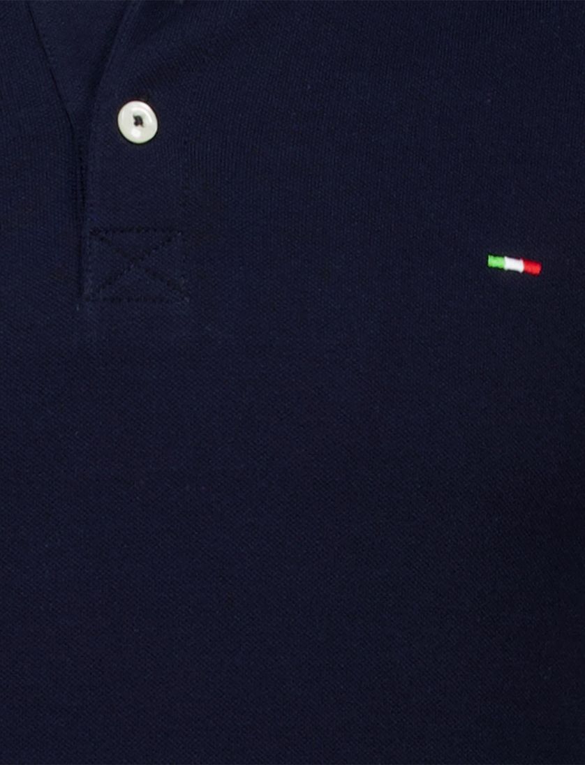 Portofino polo katoen extra lang donkerblauw