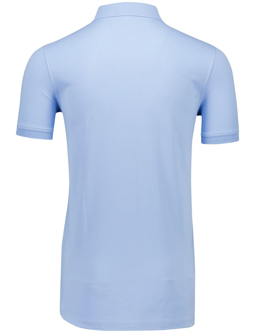 katoenen Portofino polo lichtblauw extra lang pique normale fit