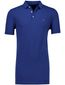 Portofino polo extra lang kobaltblauw effen korte mouw