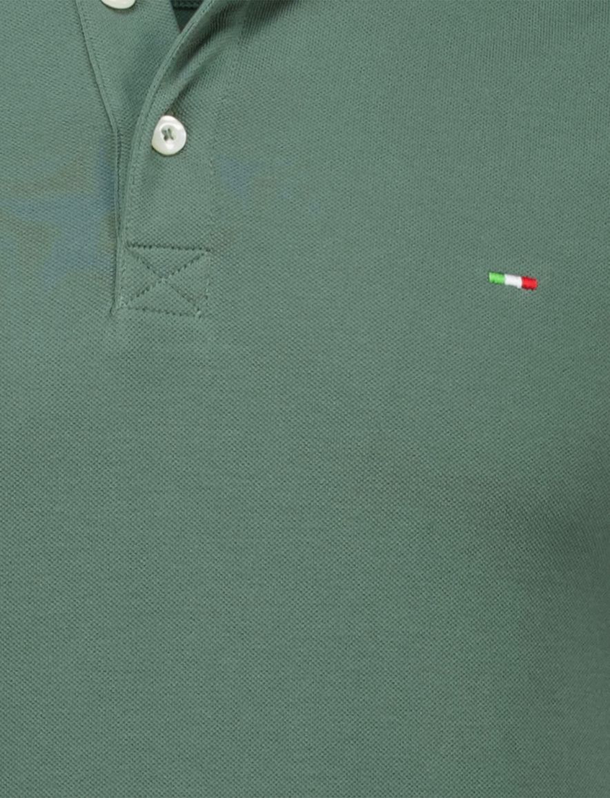 Portofino polo extra lang groen normale fit