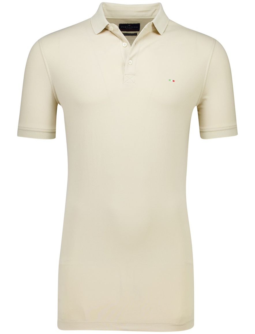 Portofino polo extra lang beige 3-knoops