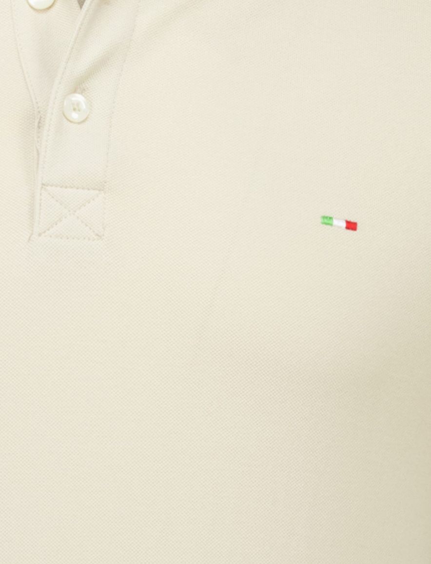 Portofino polo extra lang beige 3-knoops