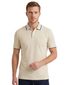 Portofino polo beige effen katoen normale fit