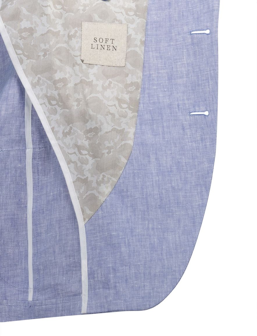 Digel Edward modern fit colbert lichtblauw 100% linnen