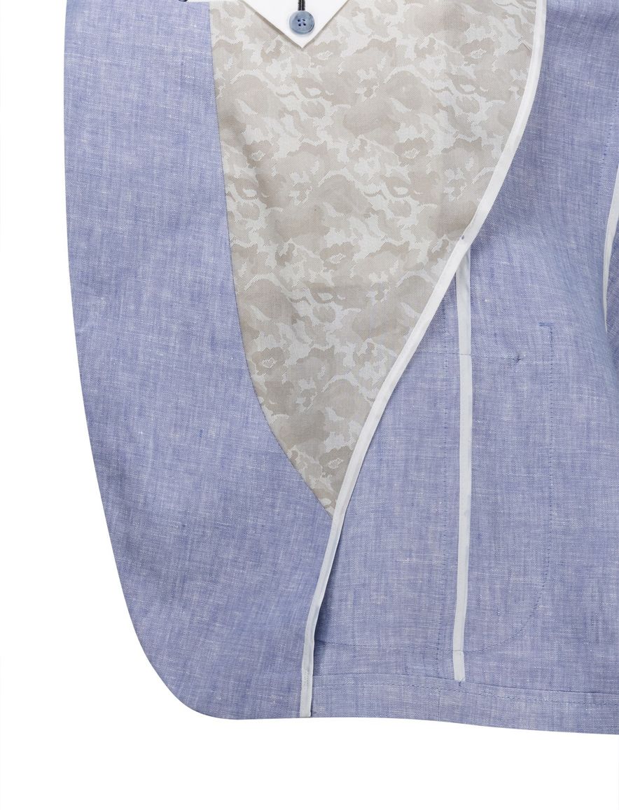 Digel Edward modern fit colbert lichtblauw 100% linnen