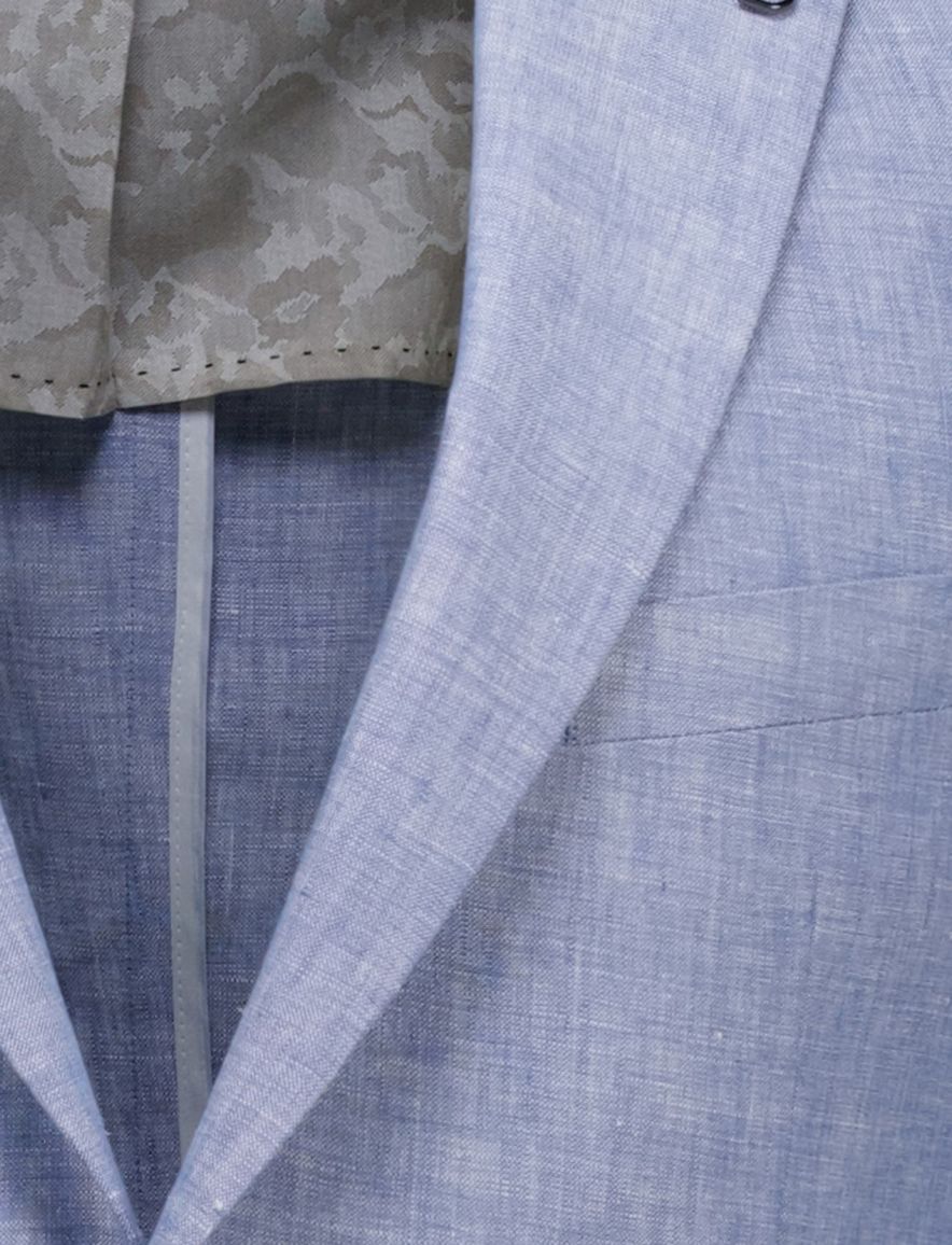 Digel Edward modern fit colbert lichtblauw 100% linnen