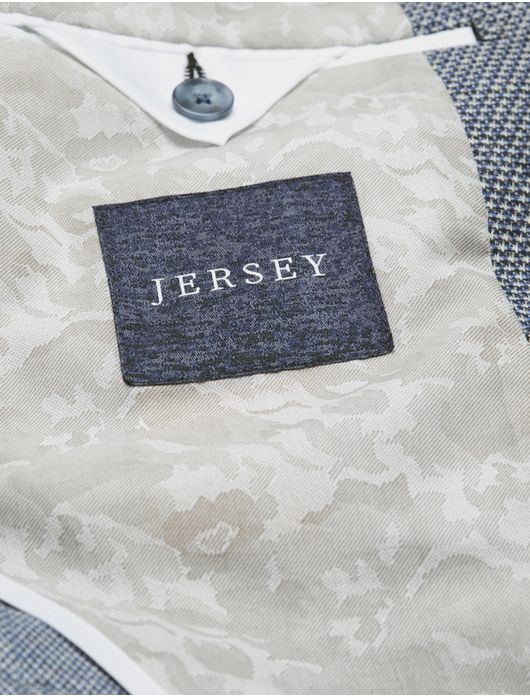 Digel colbert blauw geprint Edward-ST zakken