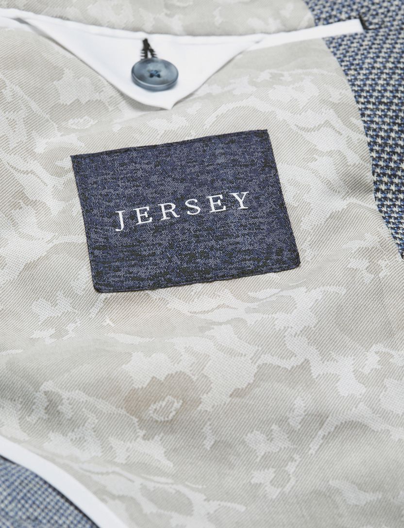 Digel colbert blauw geprint Edward-ST zakken