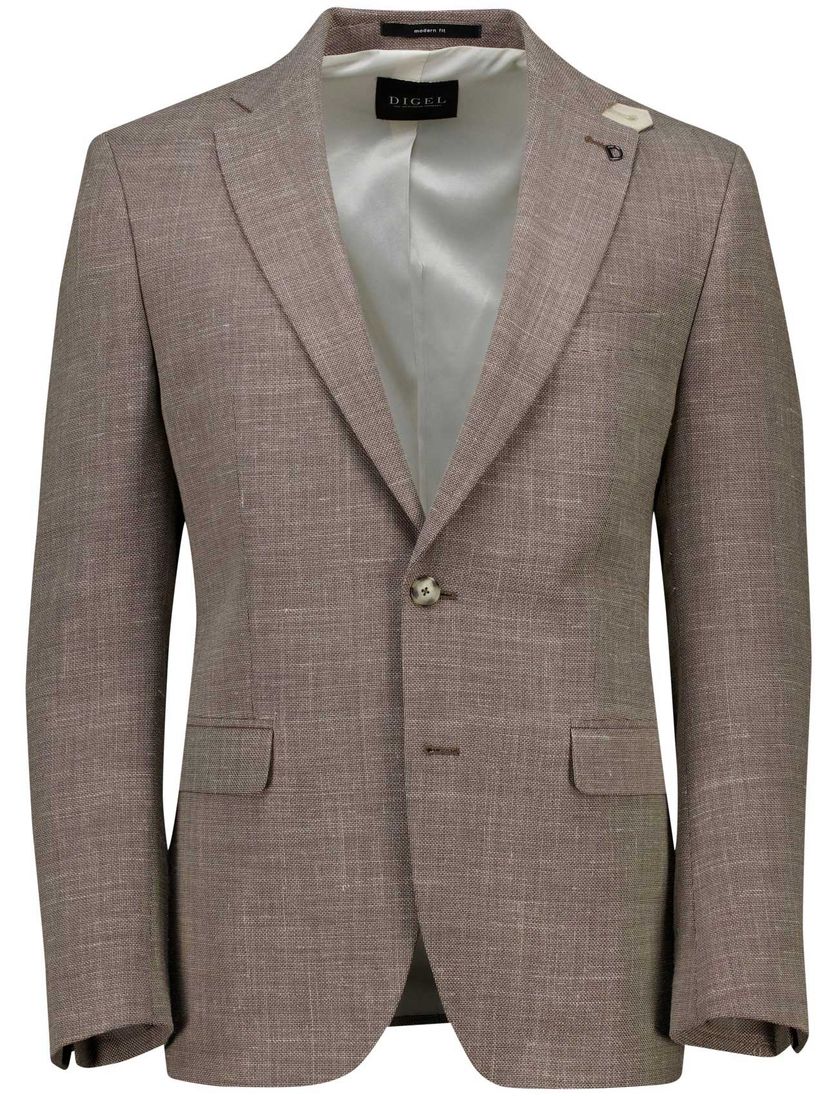 Digel colbert Ezzo-G bruin modern fit