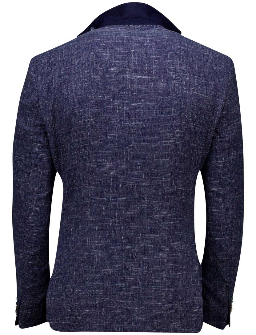 Digel colbert gemeleerd donkerblauw normale fit