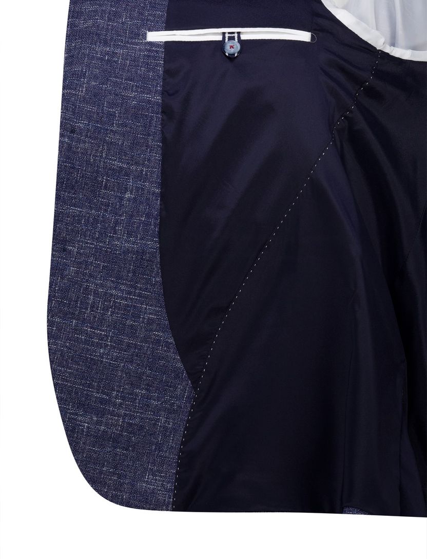 Digel colbert gemeleerd donkerblauw normale fit