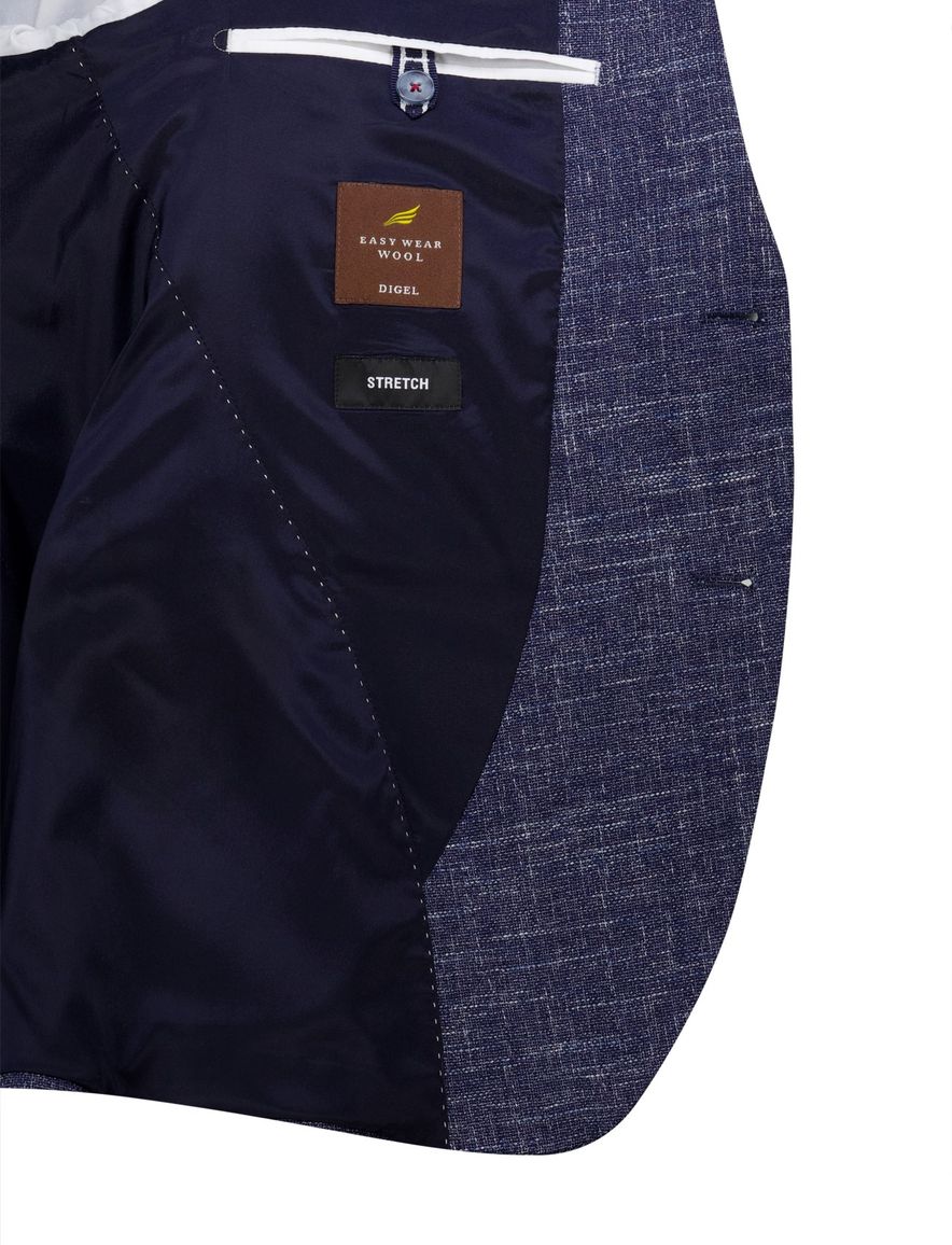 Digel colbert Ezzo-G donkerblauw gemeleerd normale fit