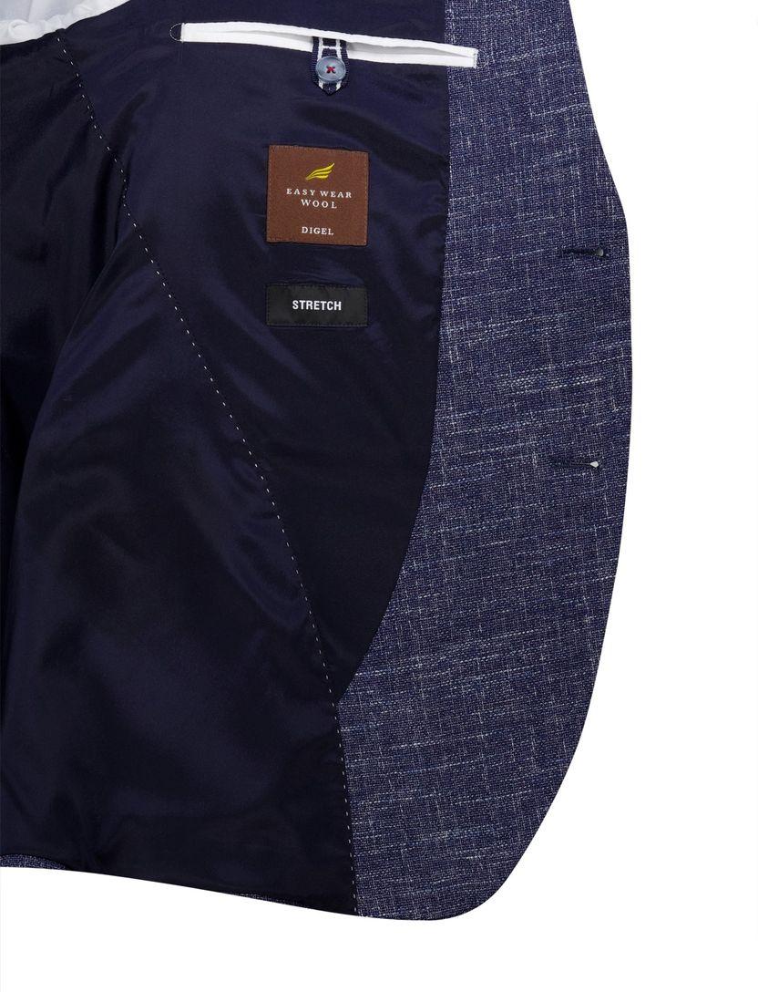 Digel colbert gemeleerd donkerblauw normale fit