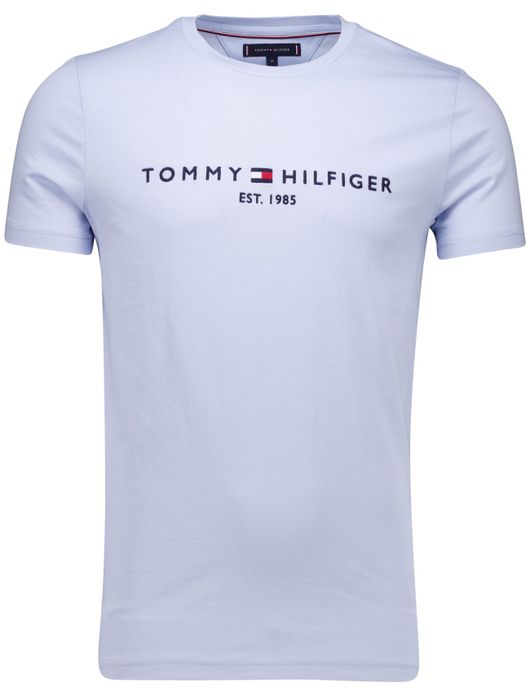 Tommy Hilfiger T-shirt lichtblauw slim fit