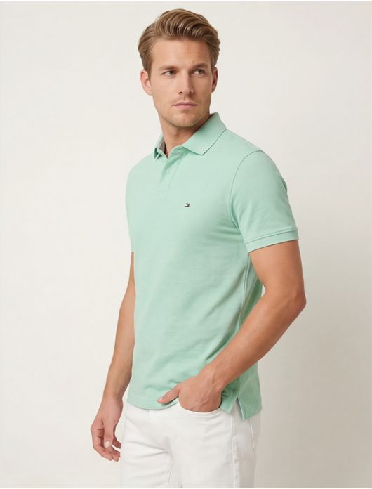 Tommy Hilfiger polo mintgroen 1985 Regular Polo