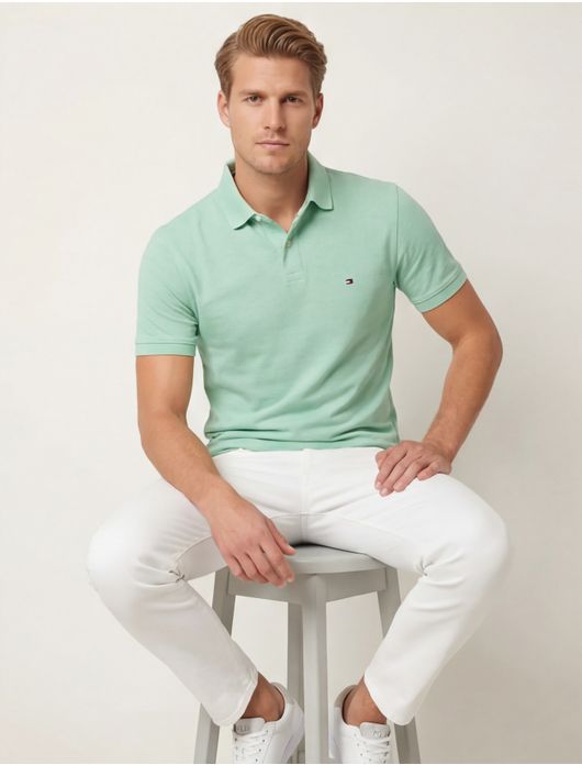 Tommy Hilfiger polo mintgroen 1985 Regular Polo