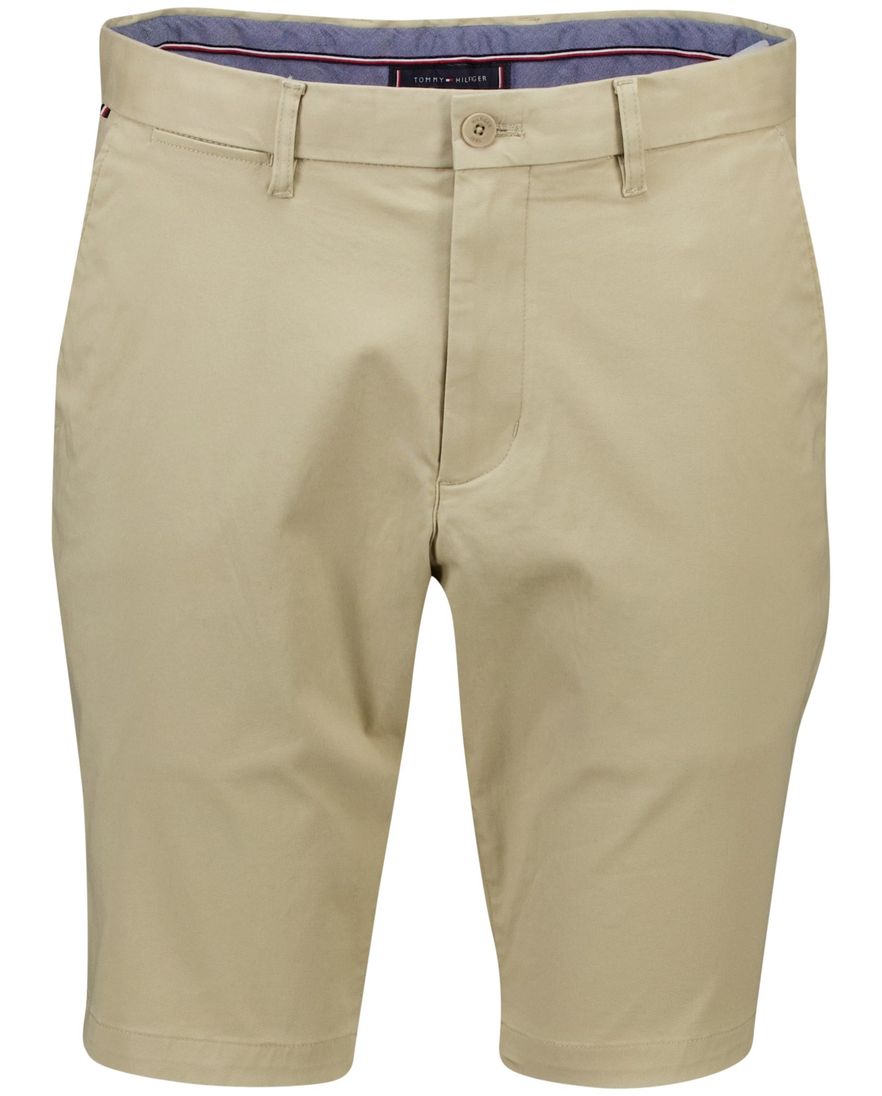 Tommy Hilfiger short beige chino effen