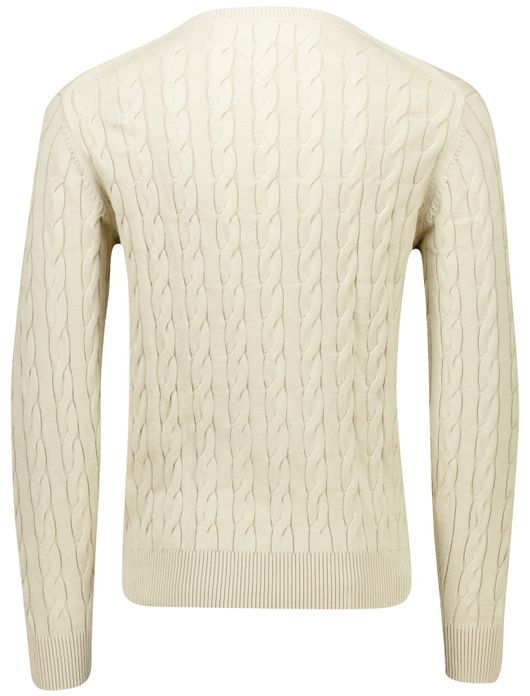 Tommy Hilfiger trui creme gebreid Classic Cable