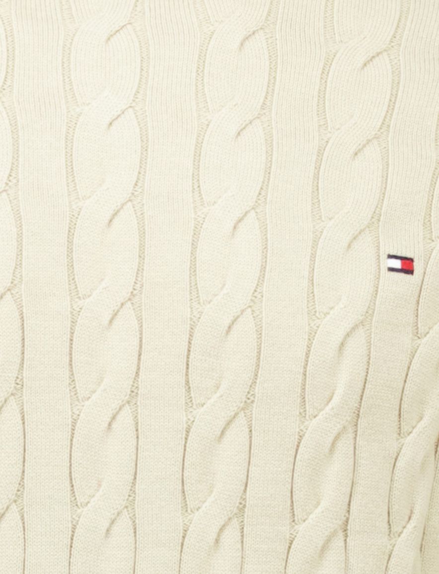 Tommy Hilfiger trui creme gebreid Classic Cable effen