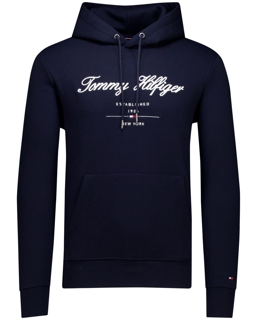 Tommy Hilfiger hoodie donkerblauw capuchon