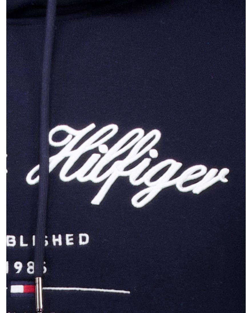 Tommy Hilfiger hoodie donkerblauw capuchon