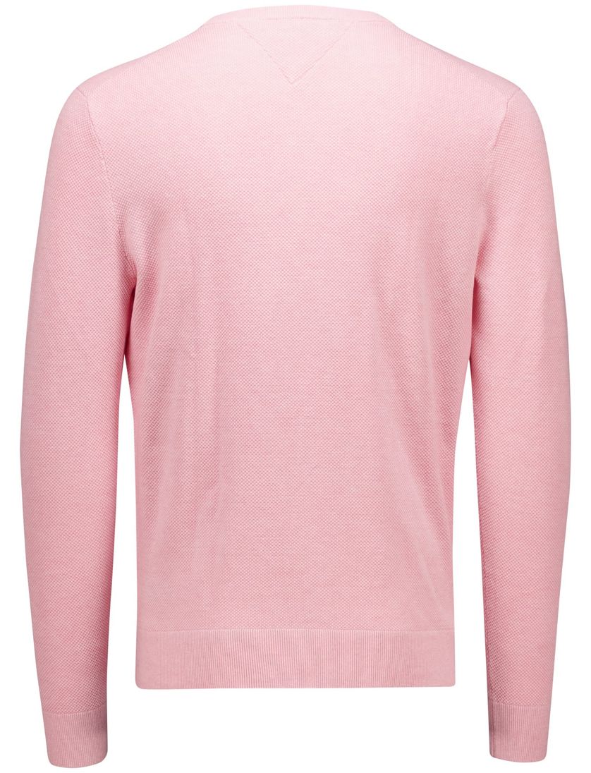 Tommy Hilfiger trui roze ronde hals effen