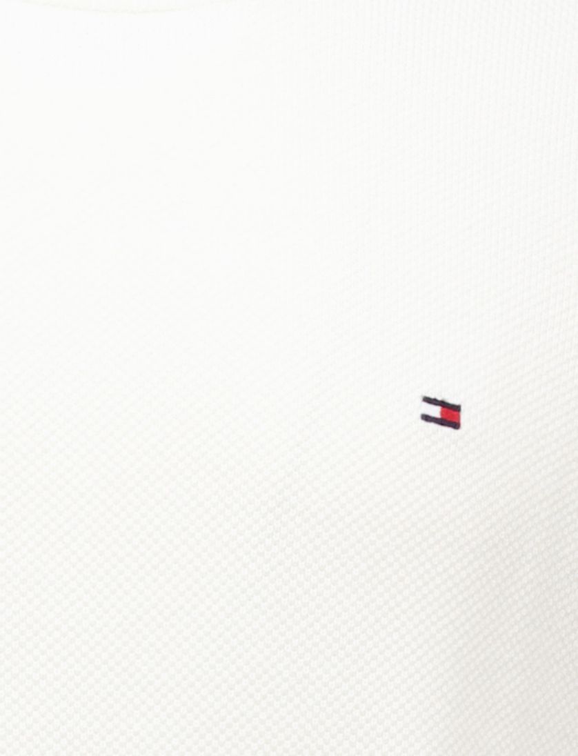 Tommy Hilfiger trui wit ronde hals katoen