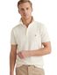 Tommy Hilfiger korte mouw polo trui creme 3-knoops