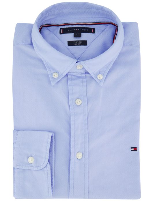 Tommy Hilfiger overhemd katoen lichtblauw