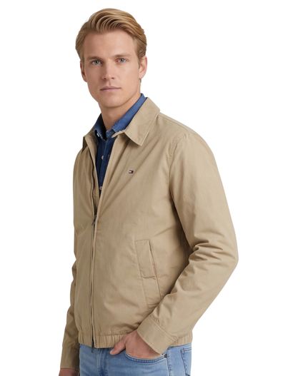 Tommy Hilfiger Tommy Hilfiger zomerjas bruin effen