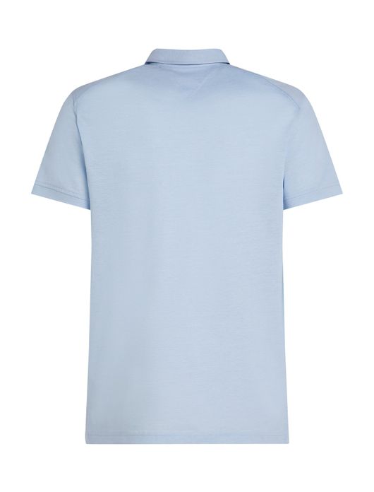 Tommy Hilfiger polo lichtblauw 3-knoops