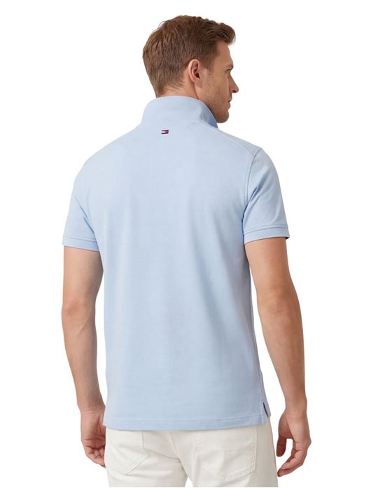 Tommy Hilfiger polo lichtblauw 3-knoops