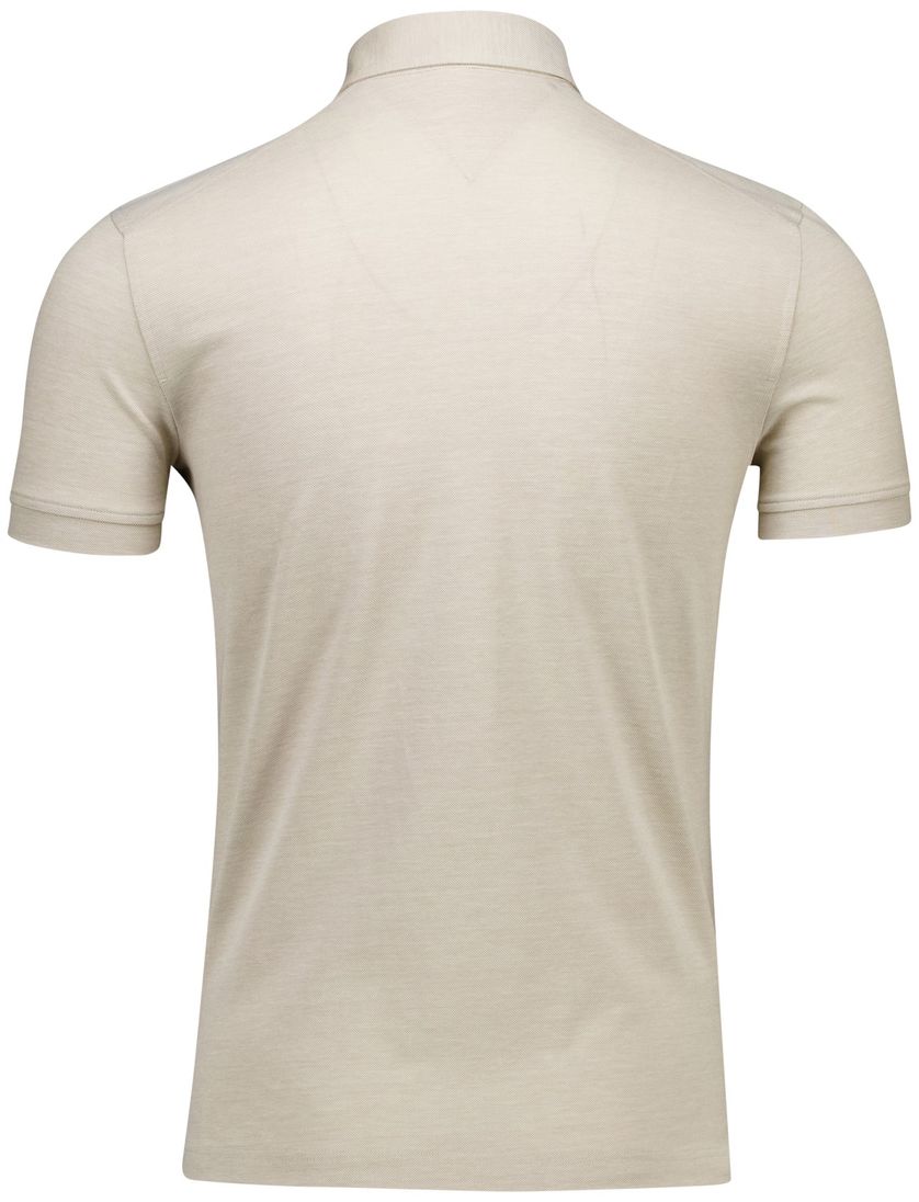 katoenen Tommy Hilfiger polo beige slim fit