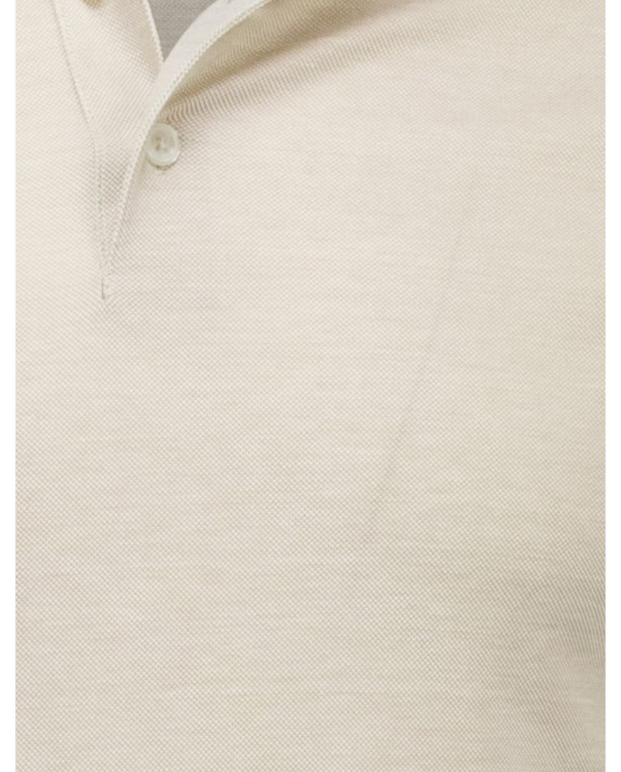 Tommy Hilfiger polo beige effen katoen slim fit