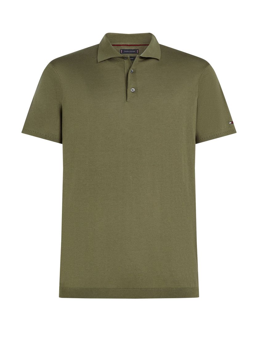 Tommy Hilfiger polo groen effen