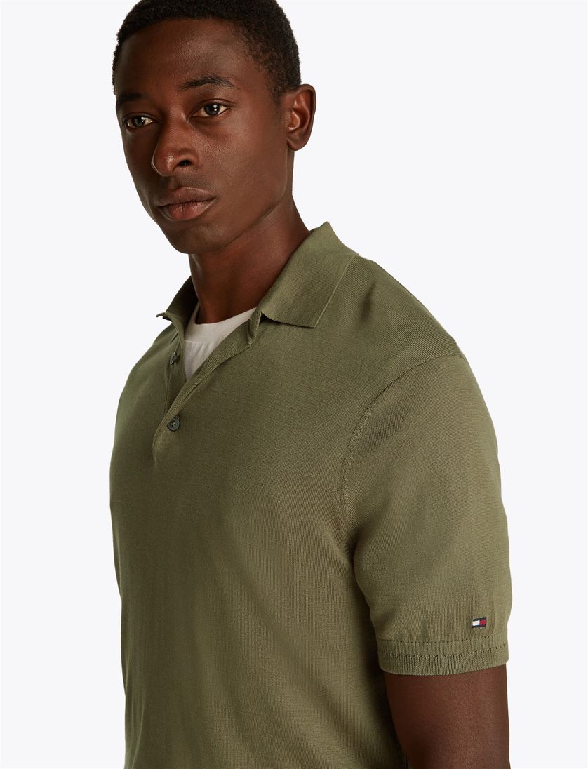 Tommy Hilfiger polo groen effen