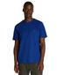 Tommy Hilfiger T-shirt effen blauw slim fit katoen ronde hals