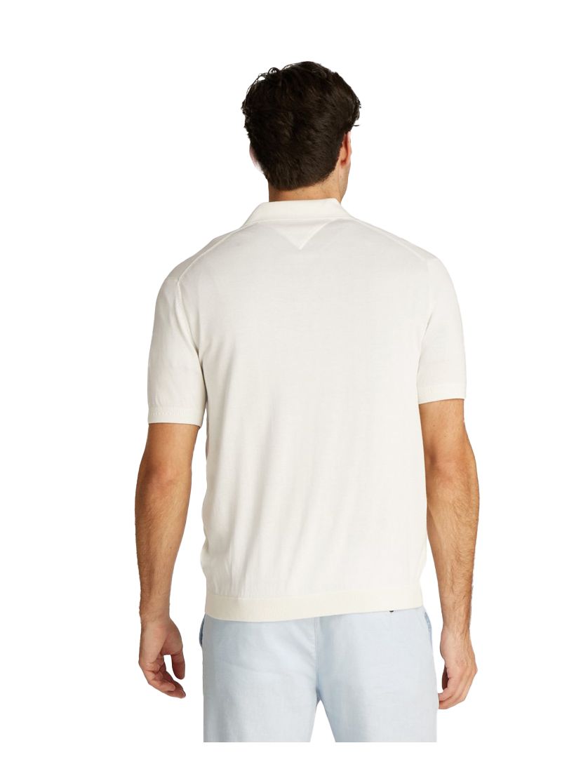 Tommy Hilfiger korte mouw polo creme