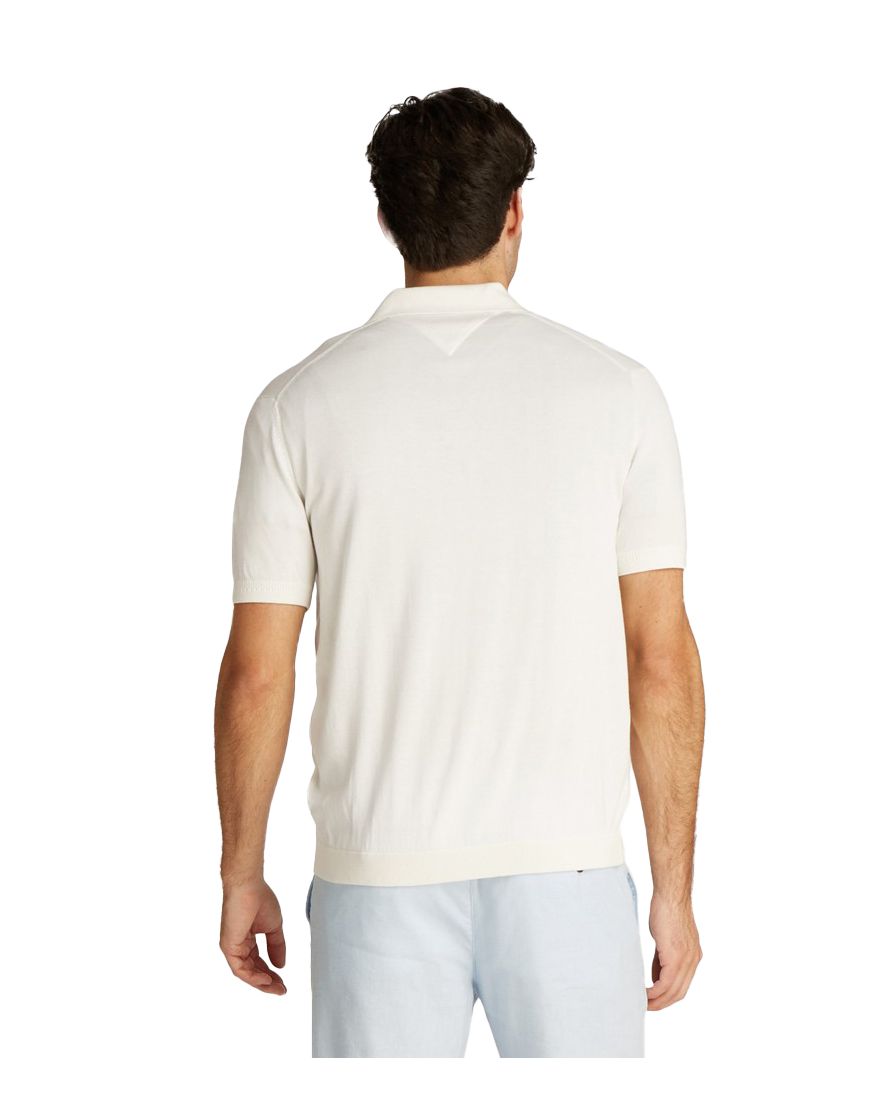 Tommy Hilfiger polo creme katoen effen
