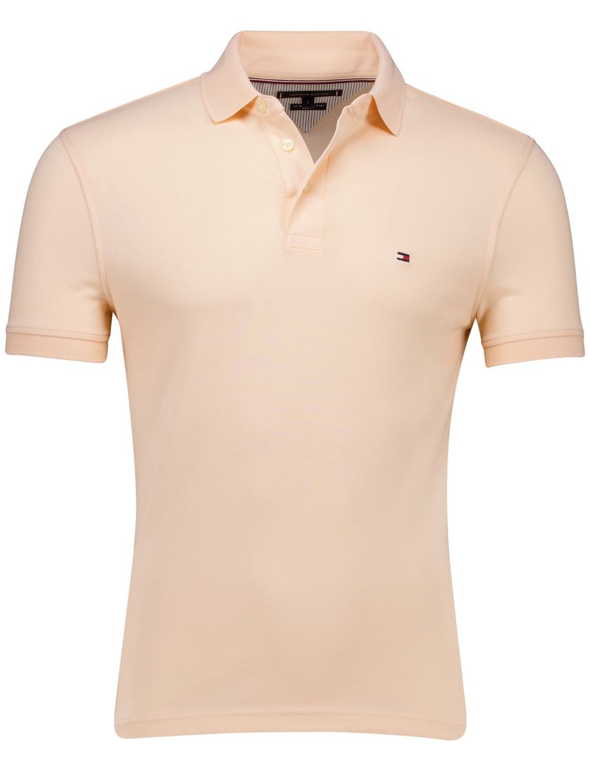 Tommy Hilfiger polo perzik oranje Plus Size