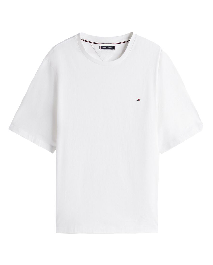 Tommy Hilfiger korte mouw t-shirt wit Plus Size