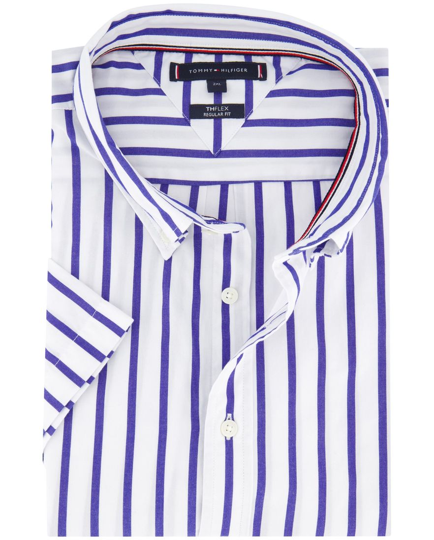 Tommy Hilfiger overhemd Regular Fit wit gestreept