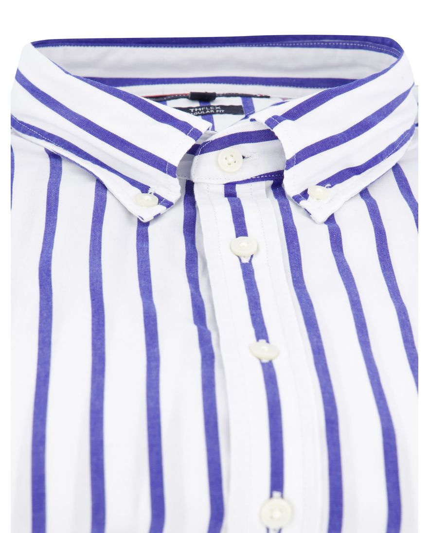 Tommy Hilfiger overhemd Regular Fit wit gestreept