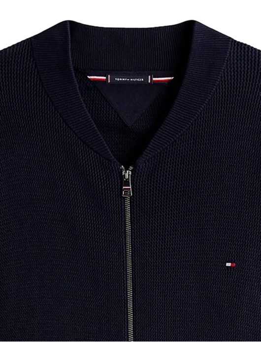 Tommy Hilfiger gebreid vest donkerblauw Plus Size