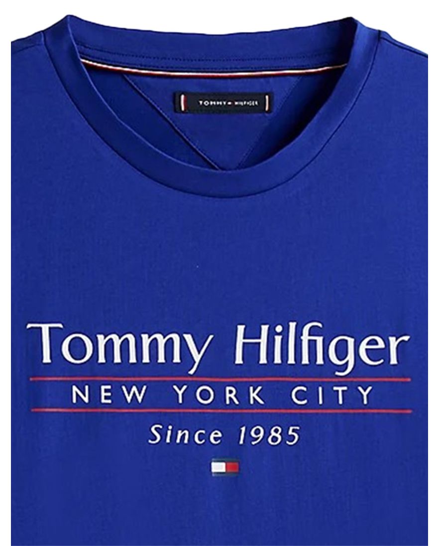 Tommy Hilfiger Plus Size t-shirt kobalt opdruk