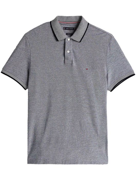 poloshirt korte mouw grijs Tommy Hilfiger Big & Tall