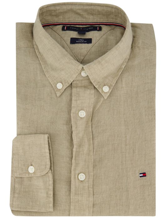 Tommy Hilfiger overhemd beige button down