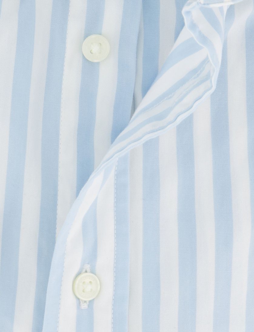 katoenen Tommy Hilfiger overhemd lichtblauw gestreept